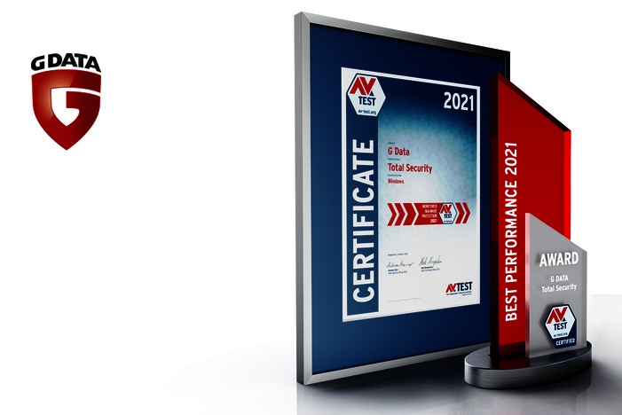 AV-TEST Award 2021 for G DATA