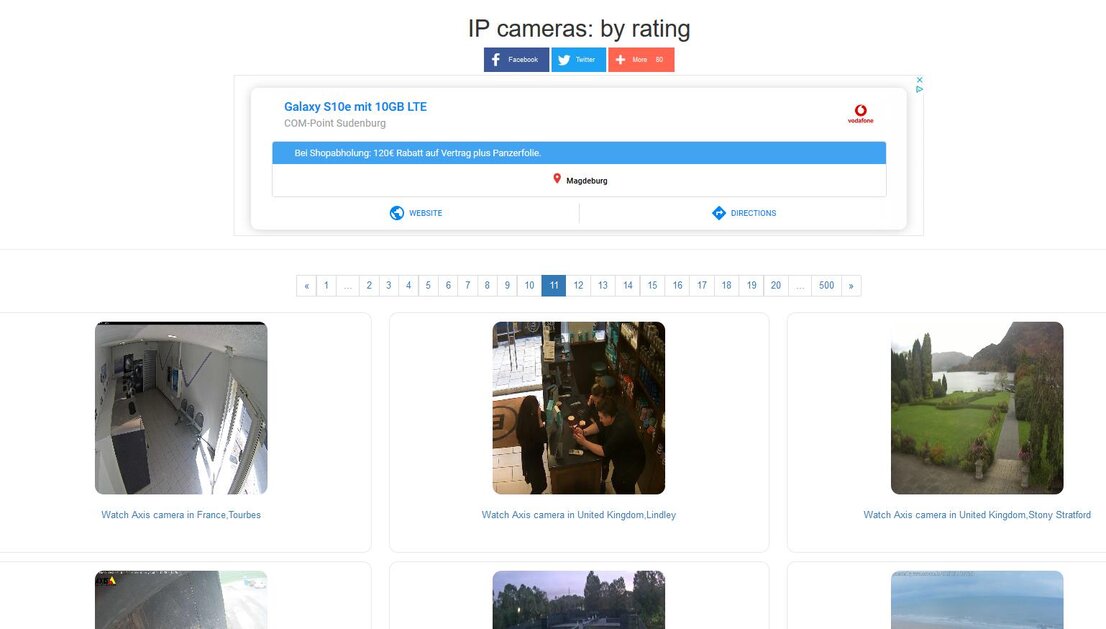 Poorly protected cameras