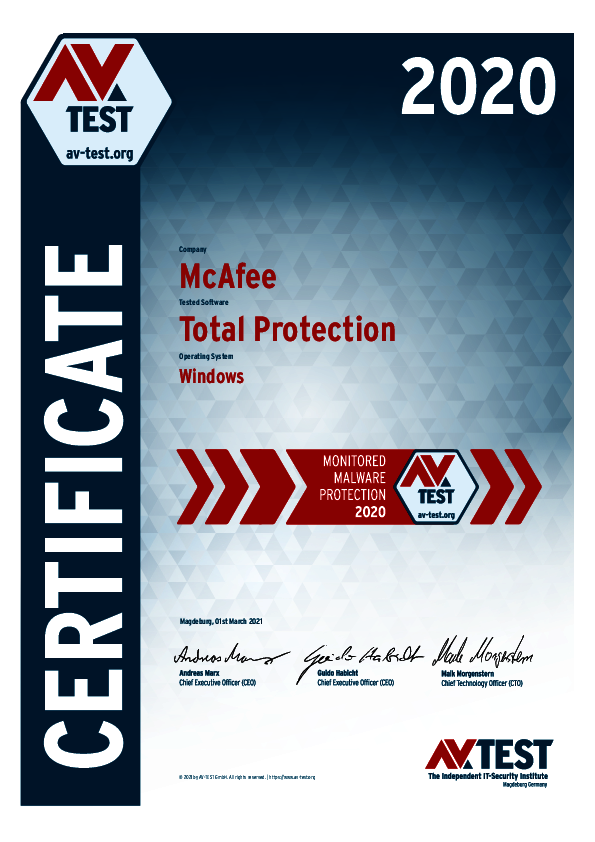 <p>Download as: <a href="/fileadmin/Content/Certification/2020/avtest_certificate_windows_2020_mcafee_total_protection.pdf">PDF</a>​​​​​​​</p>