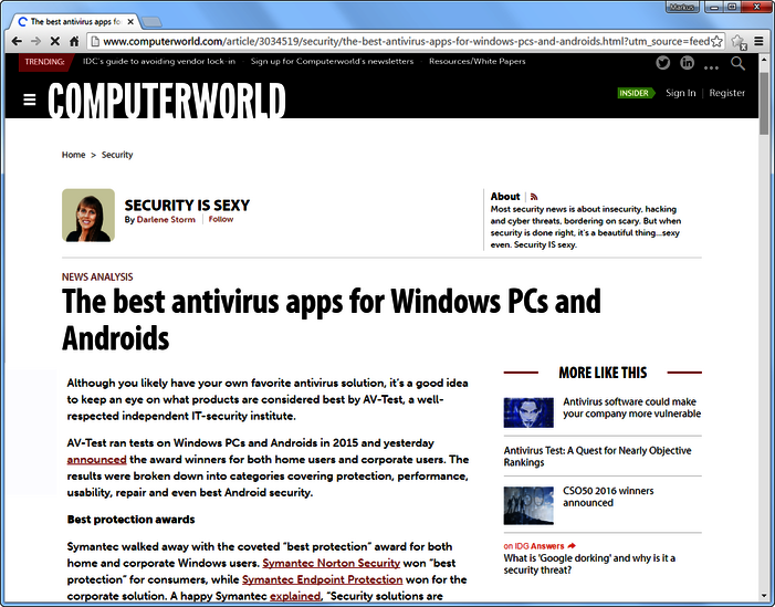 Revue de presse d'AV-TEST I/2016