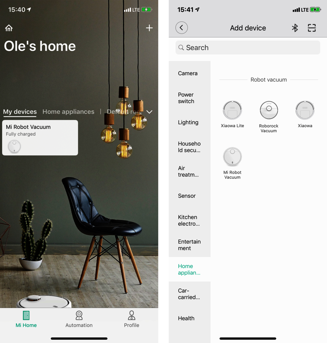 Zugriff über eine App
