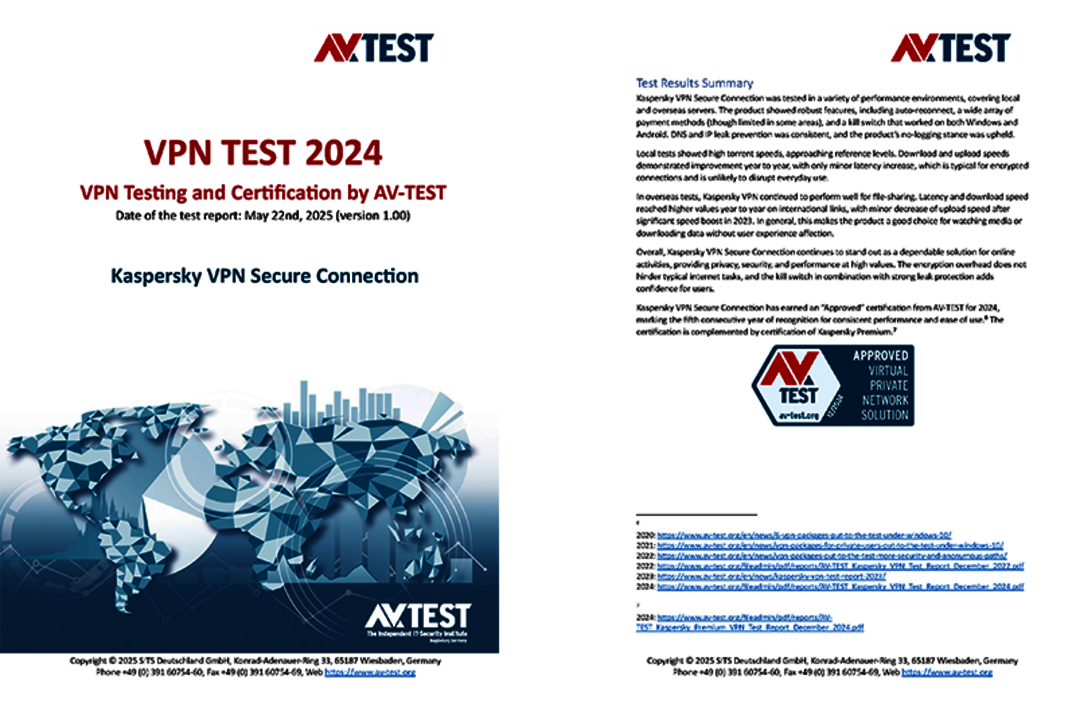 Kaspersky VPN TEST 2024