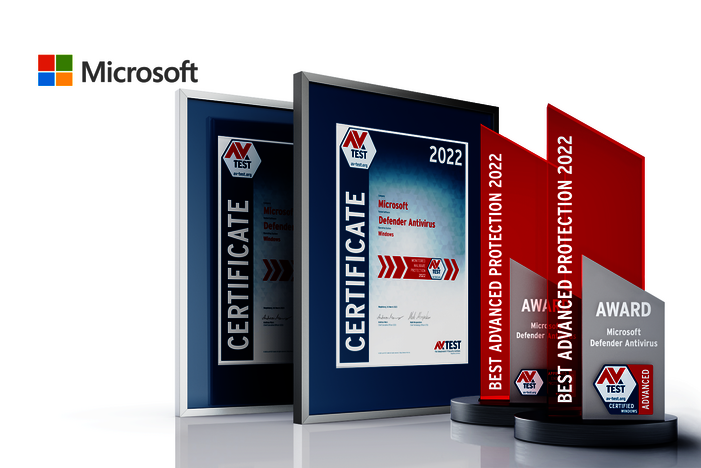 AV-TEST Award 2022 for Microsoft