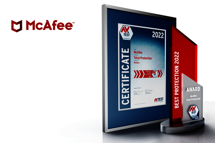 AV-TEST Award 2022 for McAfee