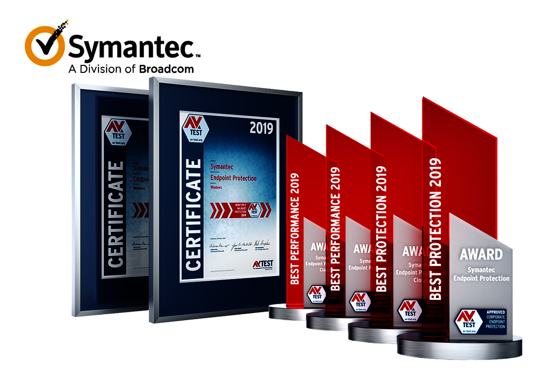 AV-TEST Award 2019 for Symantec (Broadcom)