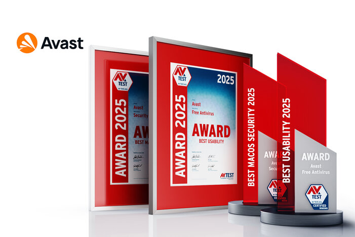 AV-TEST Awards 2025 f&uuml;r Avast