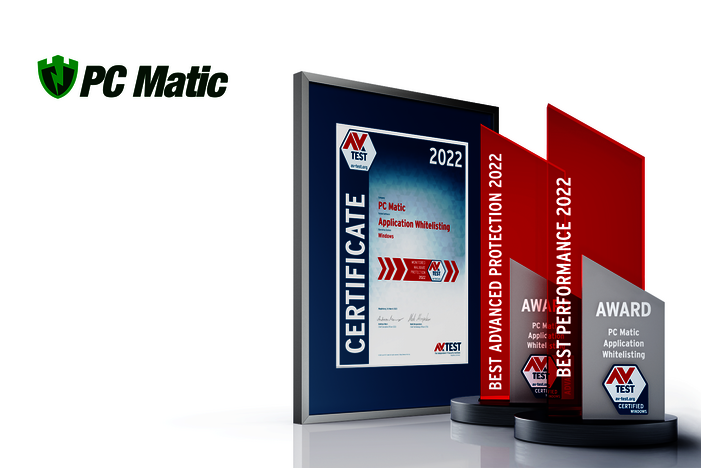 AV-TEST Award 2022 for PC Matic