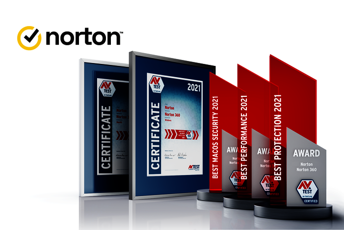 AV-TEST Award 2021 f&uuml;r Norton