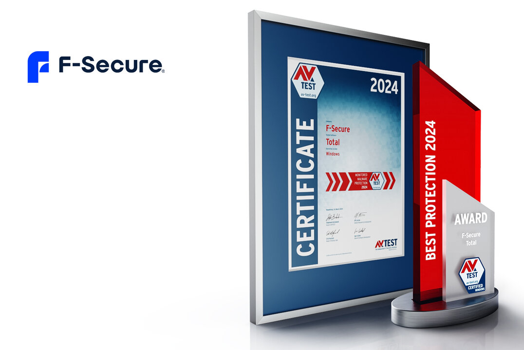 AV-TEST Award 2024 para F-Secure