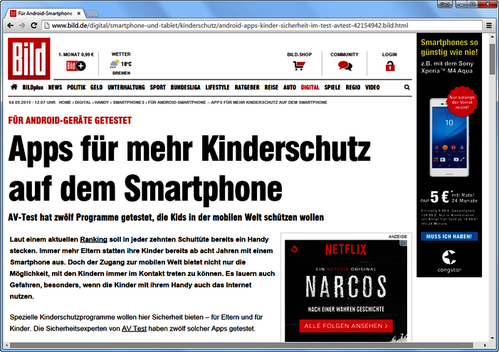 AV-TEST Medienspiegel III/2015