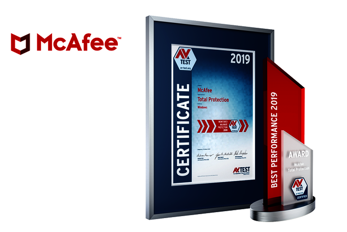 AV-TEST Award 2019 f&uuml;r McAfee
