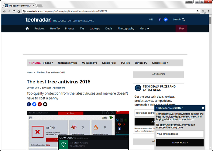 Revue de presse d&rsquo;AV-TEST III/2016