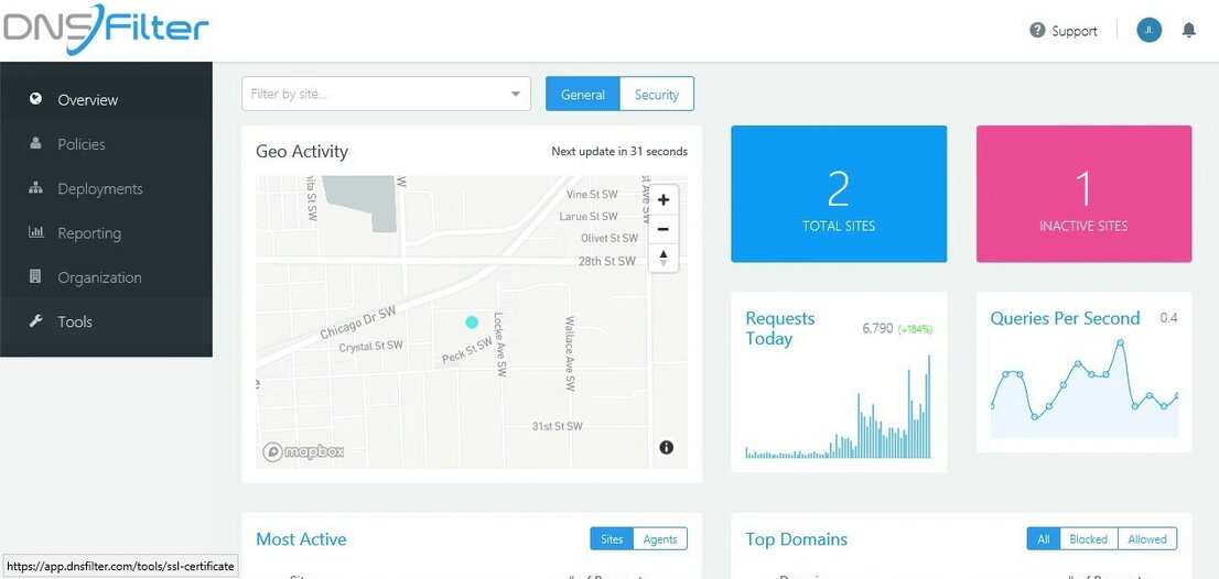 DNSFilter DNS Security