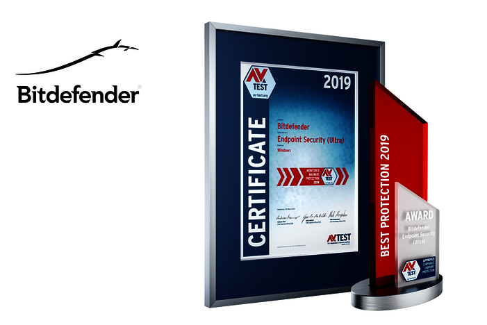 AV-TEST Award 2019 f&uuml;r Bitdefender