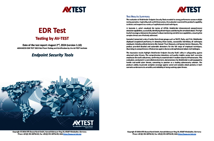 Ein Test im Auftrag von Bitdefender Fortgeschrittener EDR-Test 2024: Bitdefender Endpoint Security