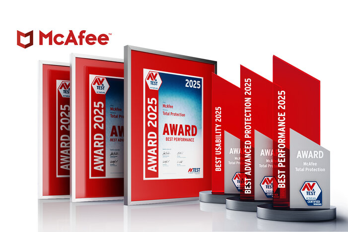 AV-TEST Awards 2025 f&uuml;r McAfee