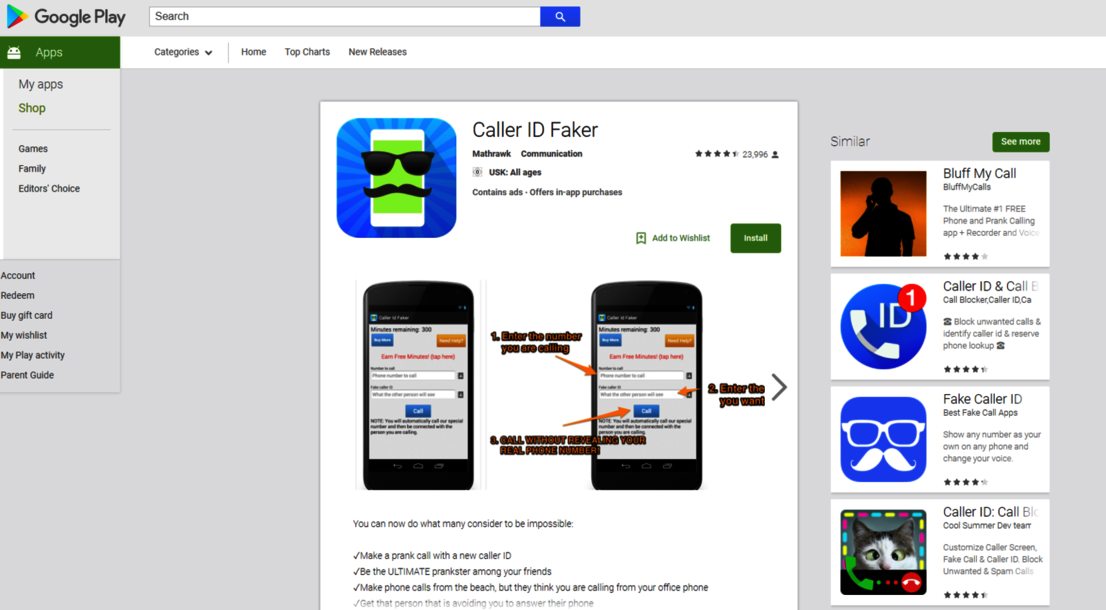 En la tienda de aplicaciones