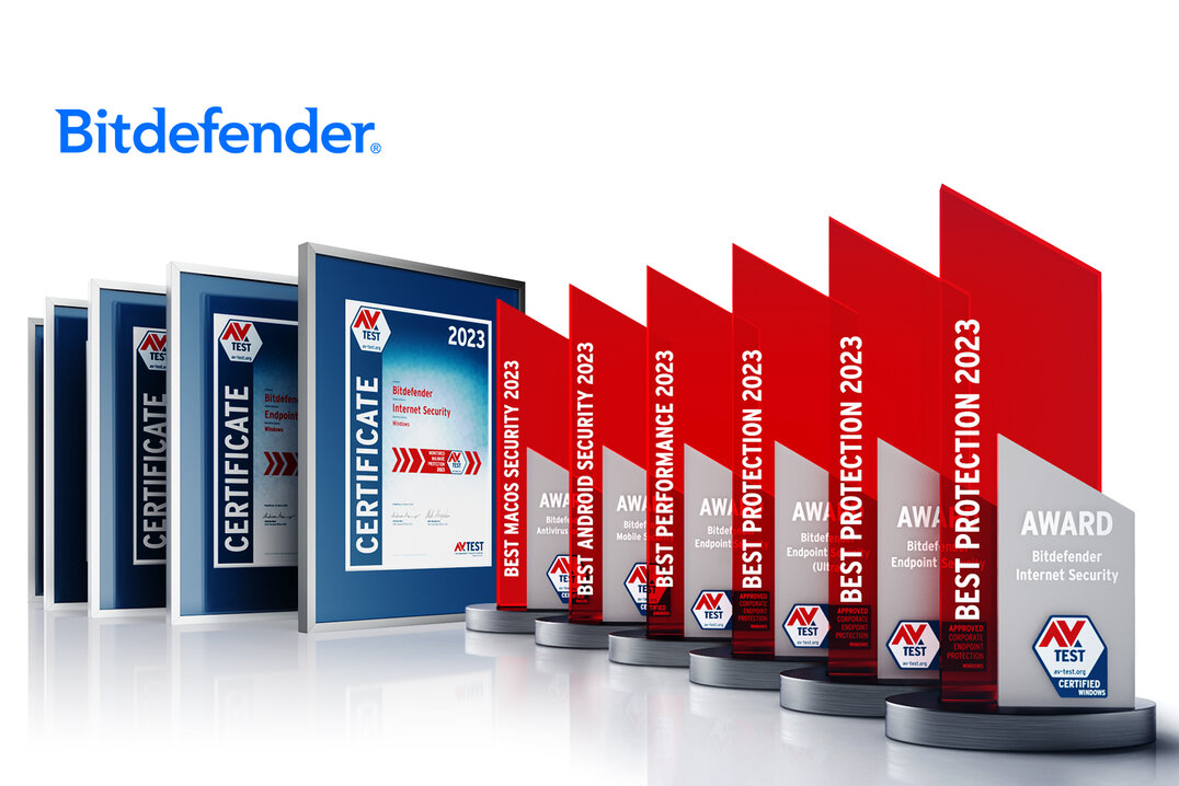 AV-TEST Awards 2023 for Bitdefender