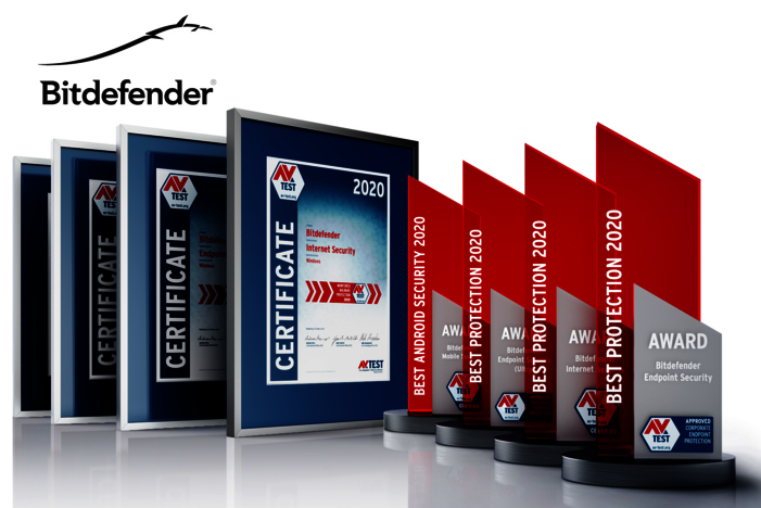 AV-TEST Award 2020 f&uuml;r Bitdefender