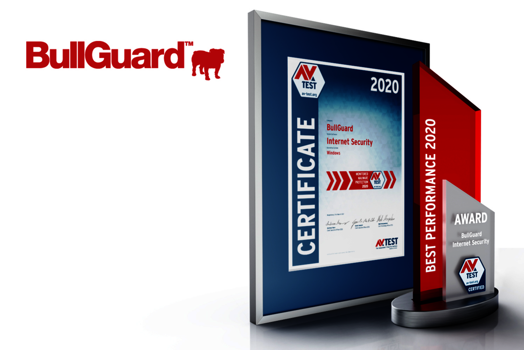 AV-TEST Award 2020 f&uuml;r BullGuard