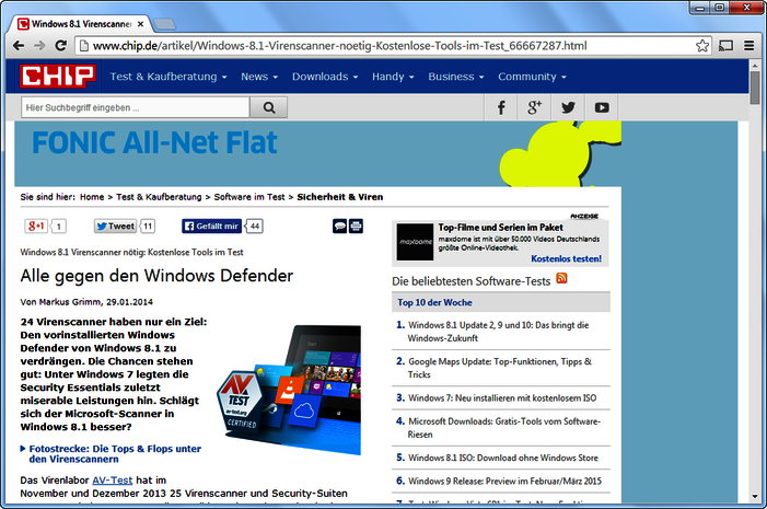 AV-TEST Pressespiegel 