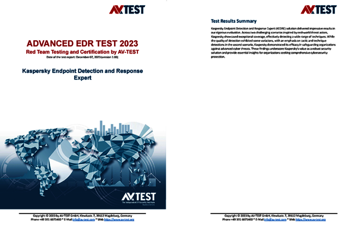 Ein Test im Auftrag von Kaspersky Fortgeschrittener EDR-Test 2023: Kaspersky Endpoint Detection and Response Expert