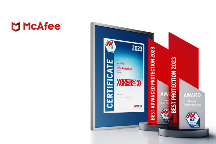 AV-TEST Award 2023 f&uuml;r McAfee